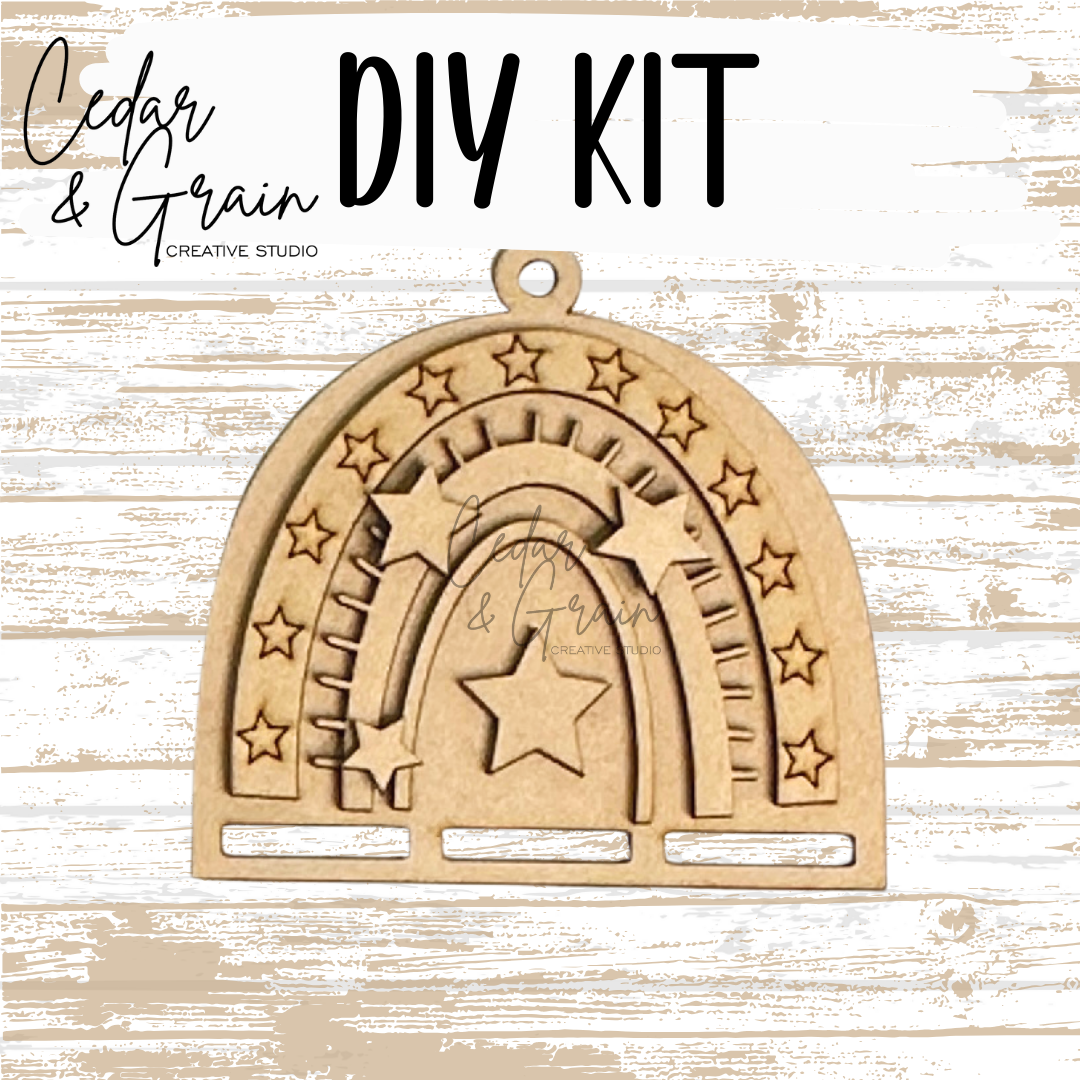 DIY Kit | Patriotic Macrame Rainbow