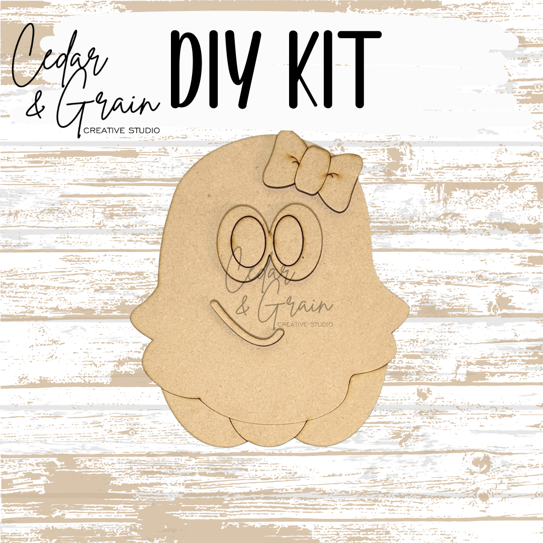 DIY Kit | Ghosty Pumpkin w/Bow