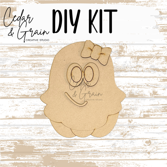 DIY Kit | Ghosty Pumpkin w/Bow