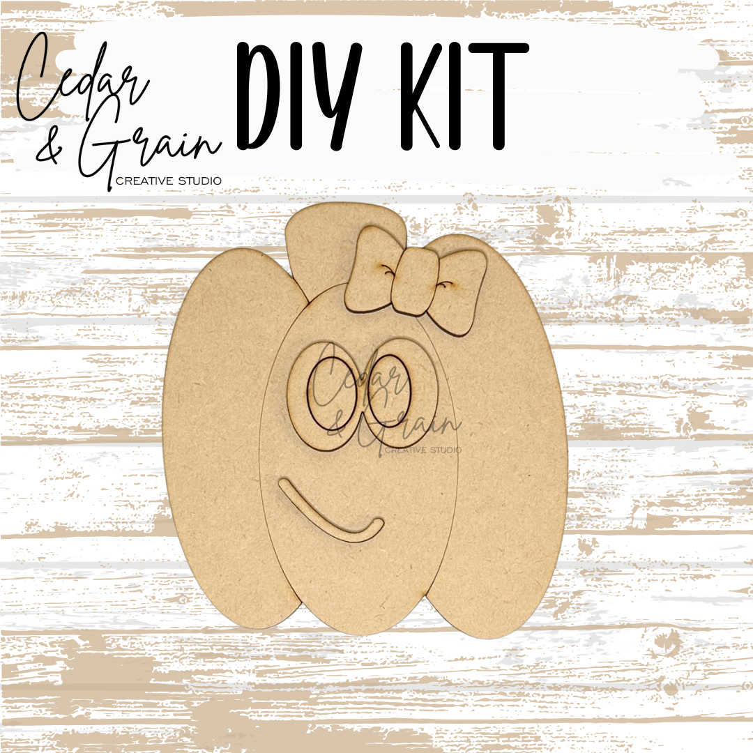 DIY Kit | Cute Pumpkin w/Bow