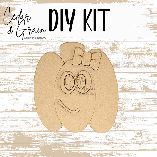 DIY Kit | Cute Pumpkin w/Bow