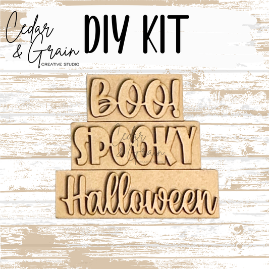 DIY Kit | Halloween Word Stack