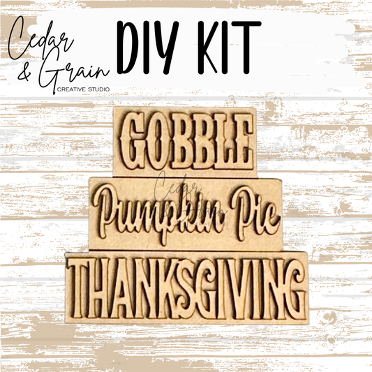 DIY Kit | Fall Word Stack